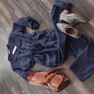 ALEX MILL 100% LINEN JUMPSUIT Size Large